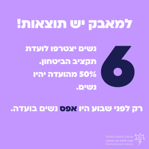 למאבק יש תוצאות!