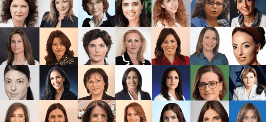 מידע מגדרי: ייצוג, מצע ופרטים ליצירת קשר עם מטות המפלגות (נכון לבחירות הקודמות)